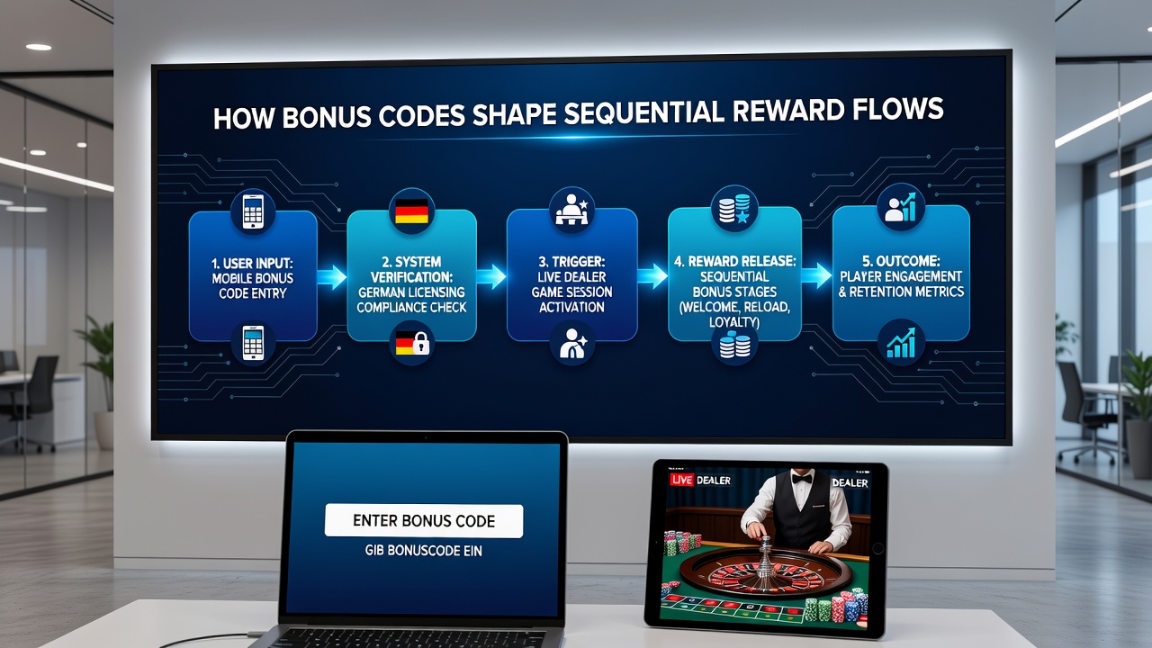 Visualisierung von Code-gesteuerten Belohnungssequenzen auf Smartphone-Displays